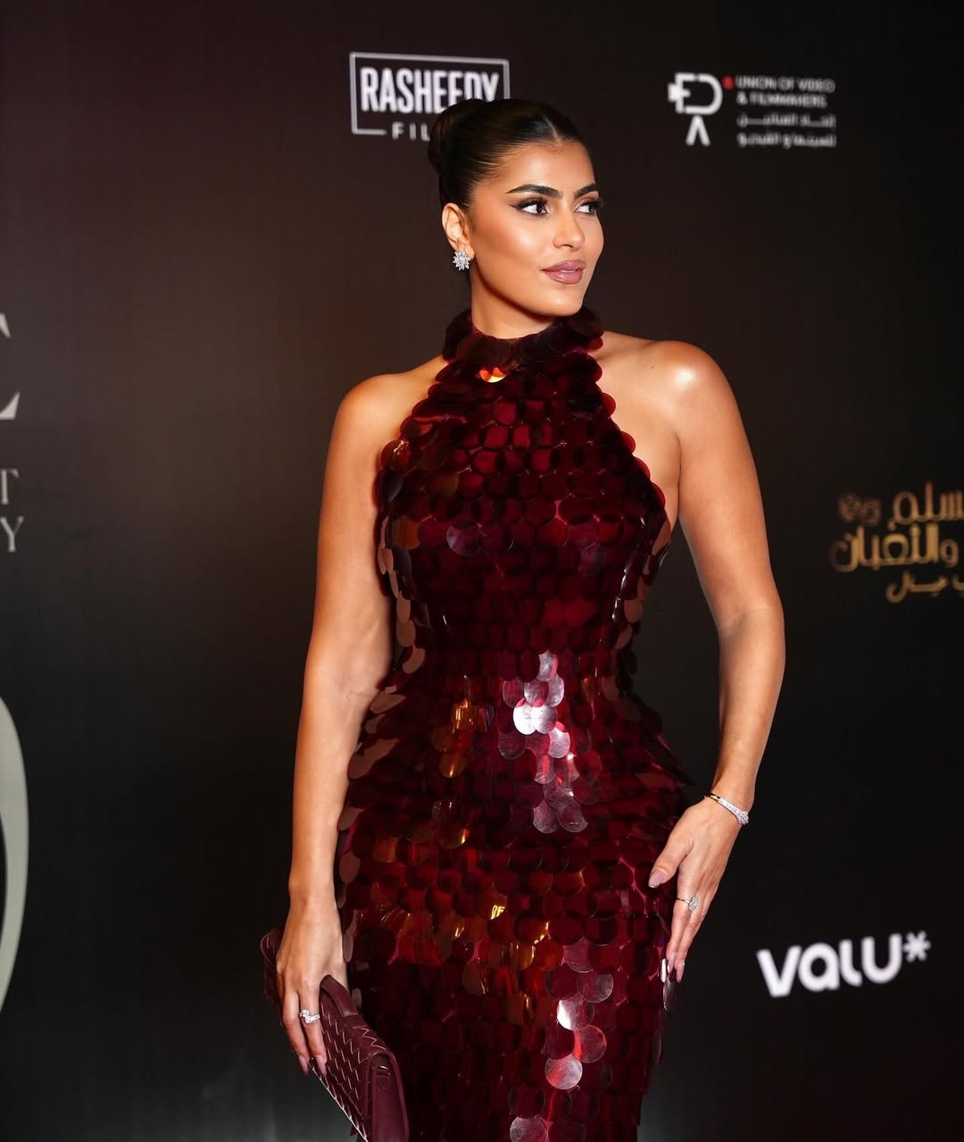 Midnight Garnet Gown