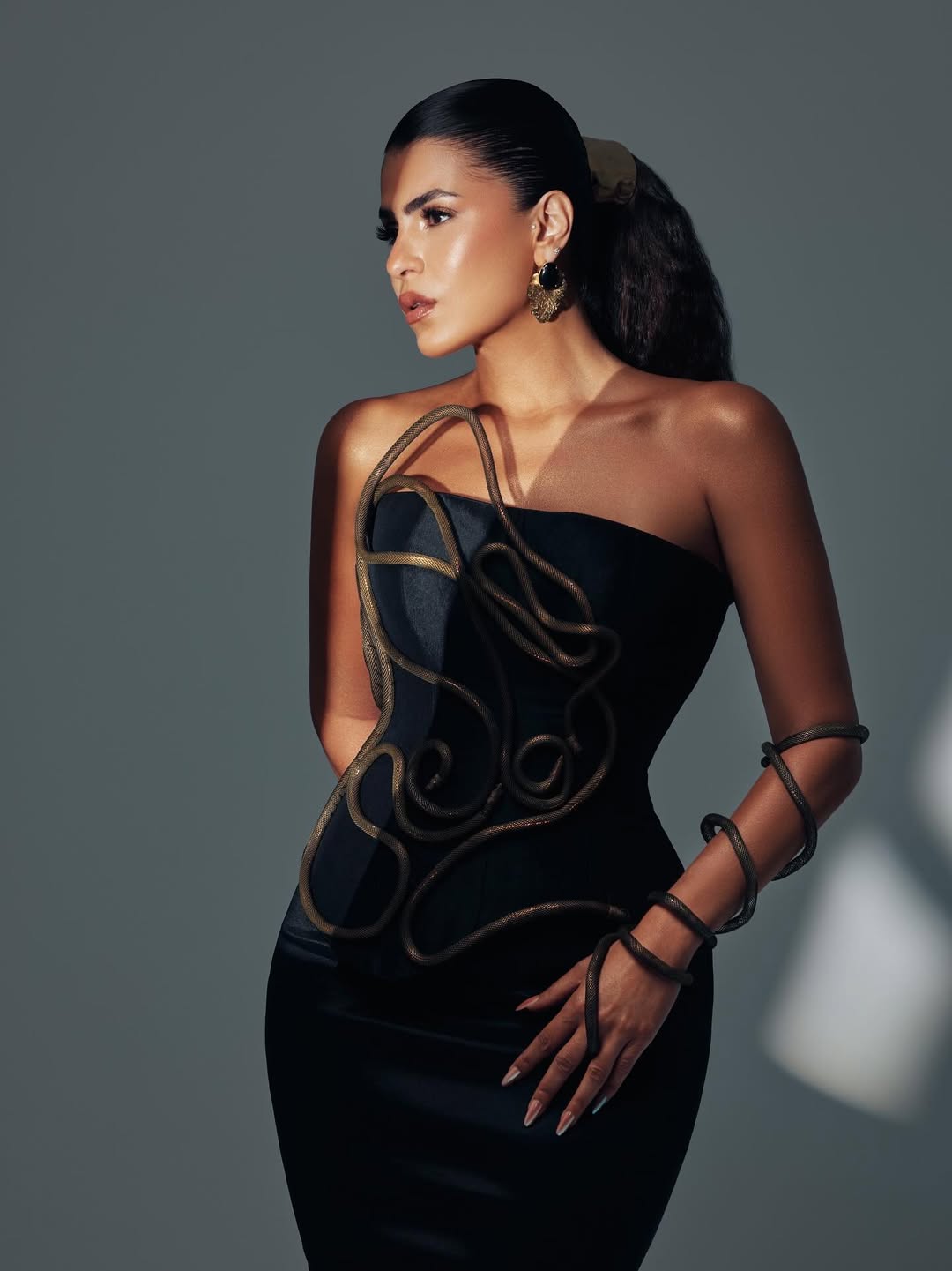 Serpentine Muse Gown set