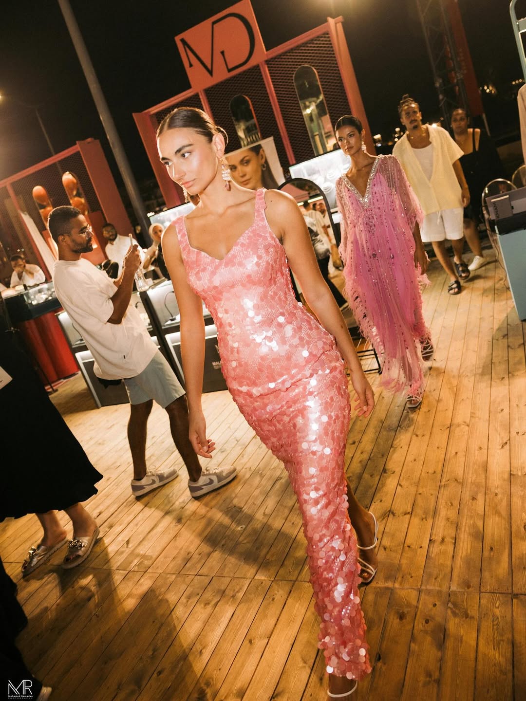 Rose Quartz Sequin Gown